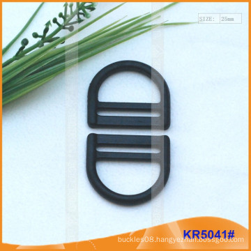 Plastic D and round Ring belt webbing Buckle for bag accessories KR5041